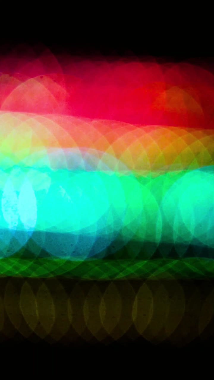 Vibrant Abstract Bokeh Light Streaks Moving on Dark Background