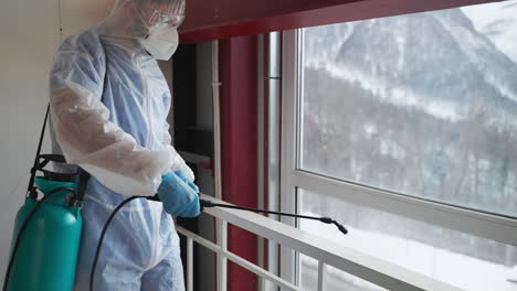 disinfection of building windows