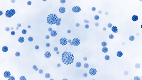 fondo de movimiento de animación de coronavirus