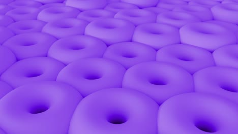 3d abstracto de formas blancas púrpuras de fondo. animación de bucle de renderizado en 4k.