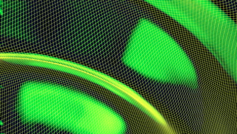 abstract green and yellow grid pattern