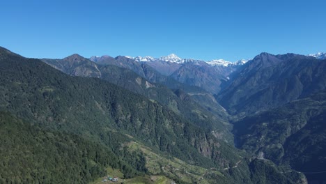 himalaya y montañas de nieve de nepal