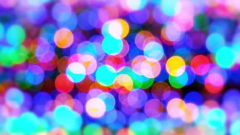 abstracto círculo bokeh patrón de luz brillante colorido en movimiento, navidad y feliz año nuevo concepto festivo fondo 4k imágenes