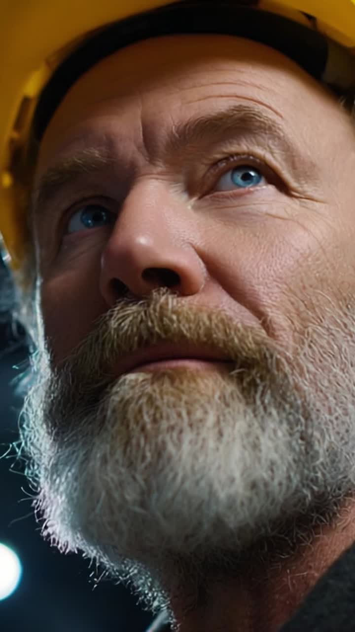 A Dedicated Worker Reflecting on Challenges with a Hard Hat, Capturing the Spirit of Resilience and Determination in the Construction Industry's Unseen Heroes
