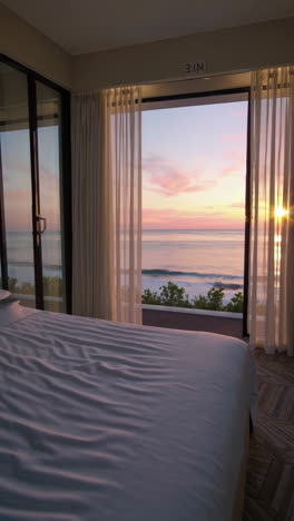 sunrise/sunset ocean view bedroom