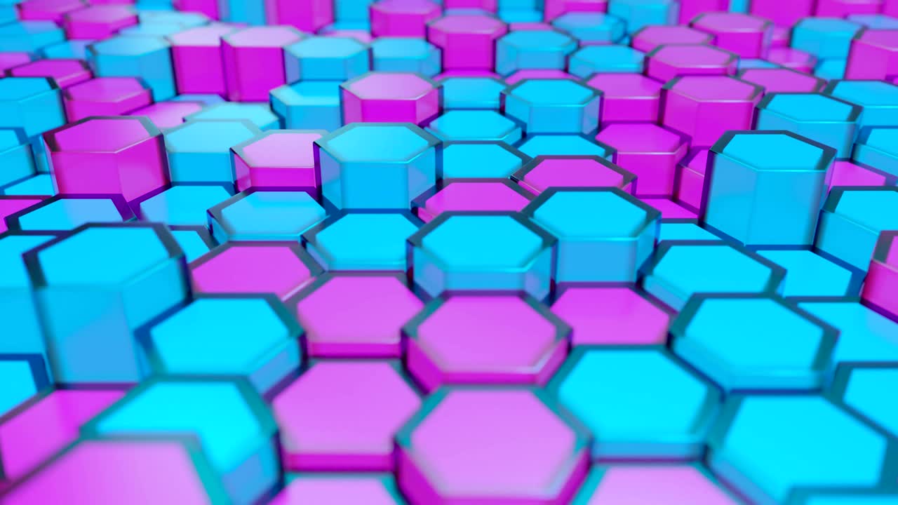 una cuadrícula de panal de ciencia ficción abstracta.