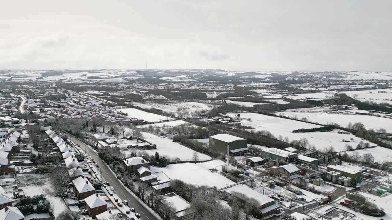 도시 겨울 풍경