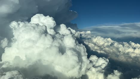 stunning aerial view of a massive storm cloud as seen by the pilots