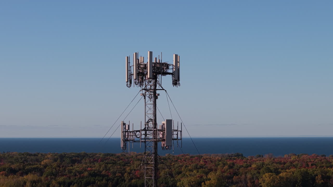 Telecommunications Tower Overlooking Landscape