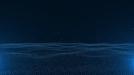 futuristic digital wave with dots dark cyberspace abstract music background cyberspace big data