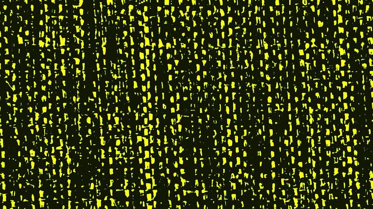 Abstract Pattern with Yellow Dots on Dark Background