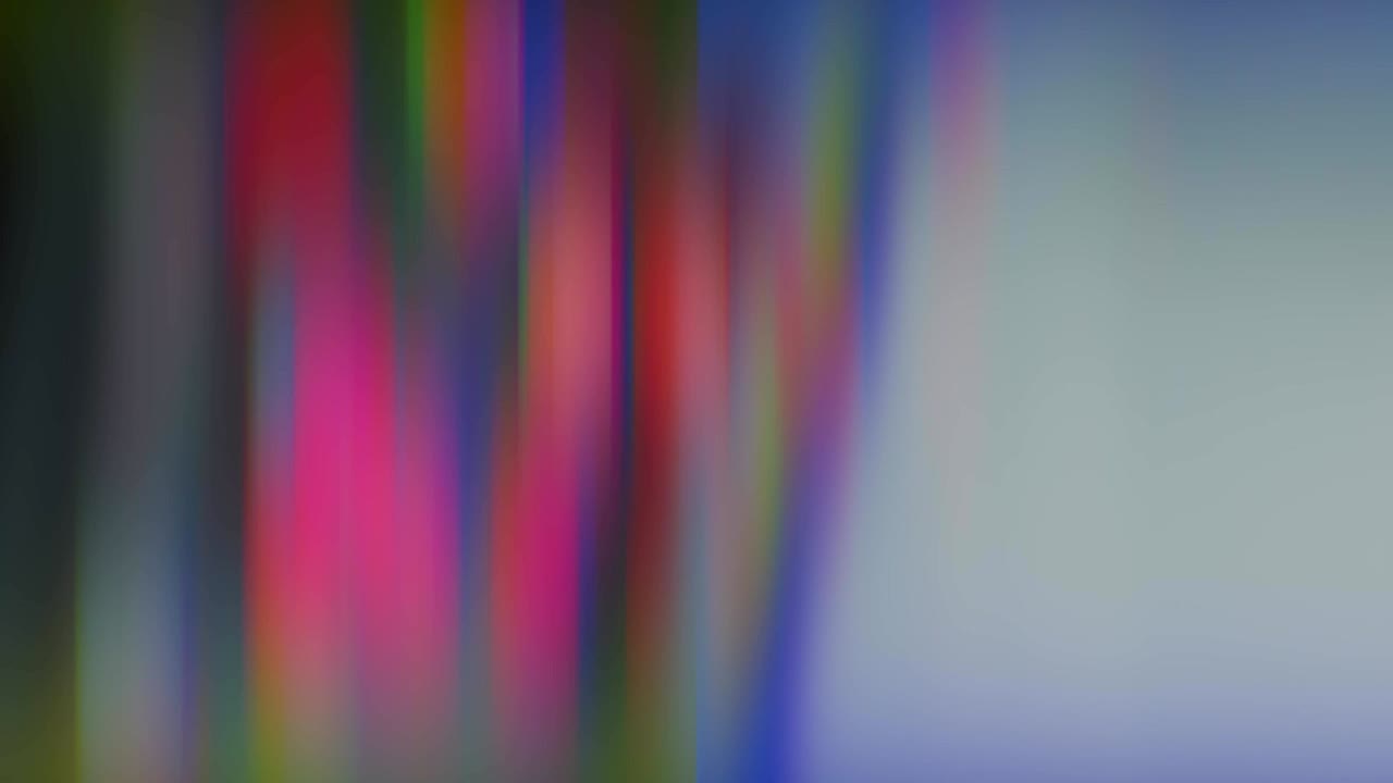 다채로운 밝은 빛의 왜곡되고 흐릿한 움직임
