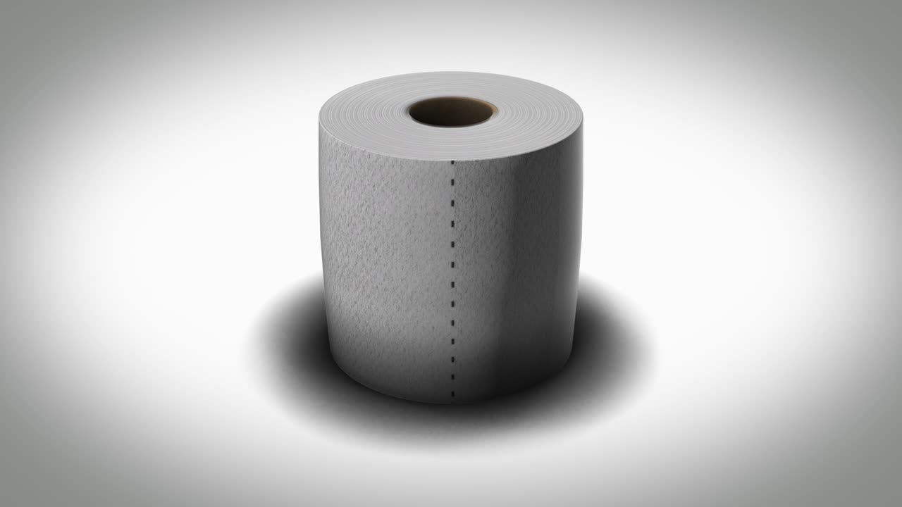 Toilet paper roll-rotation loop