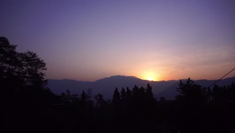 The-sun-is-rising-over-the-mountain