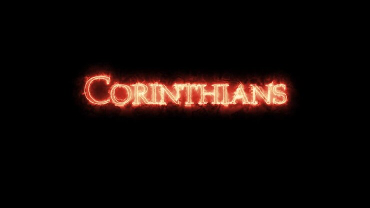 Corinthians written with fire. Loop