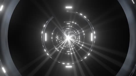 abstract glowing spiral tunnel