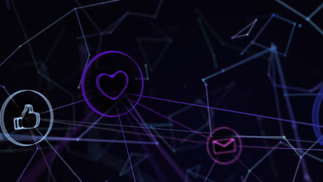 animación de rastros de luz rosa y azul sobre fondo azul
