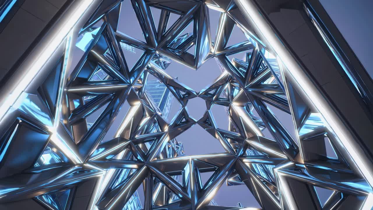 추상적인 기하학적 건축 구조