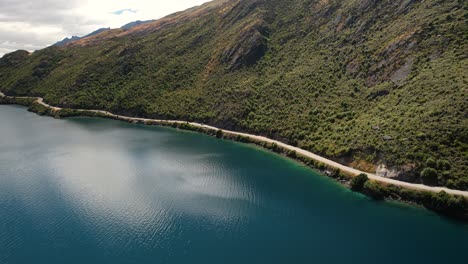 Aerial-panoramic-view-of-winding-road