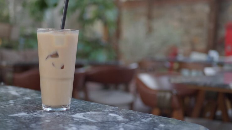 Caffe' ghiacciato in un caffè