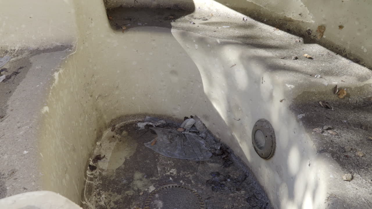 Interior of Grimy, Disused Hot Tub