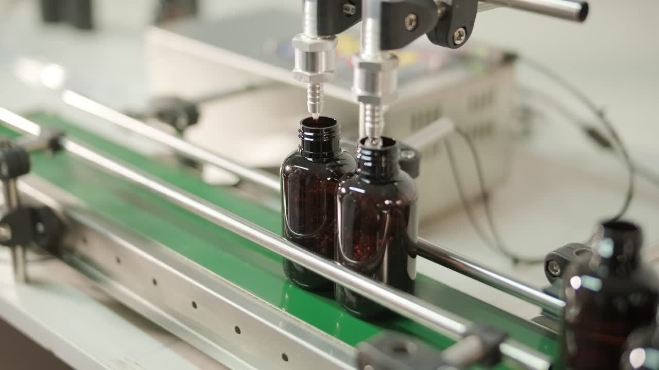 Automated Bottle Filling on a Production Line
