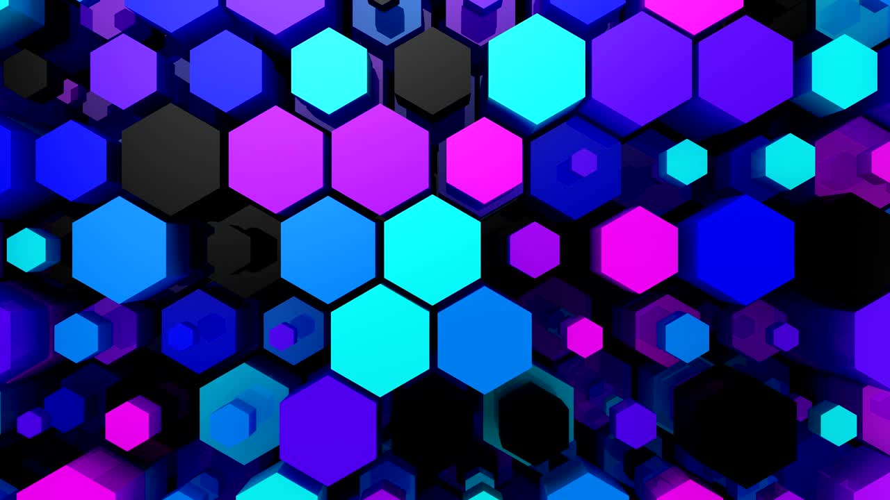 el fondo de los hexágonos