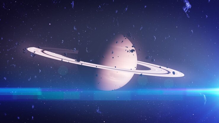Saturn-like Planet in Deep Space