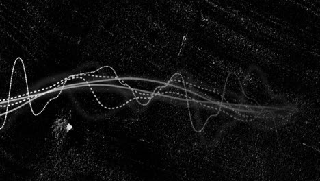 animación de diagramas sobre un fondo negro