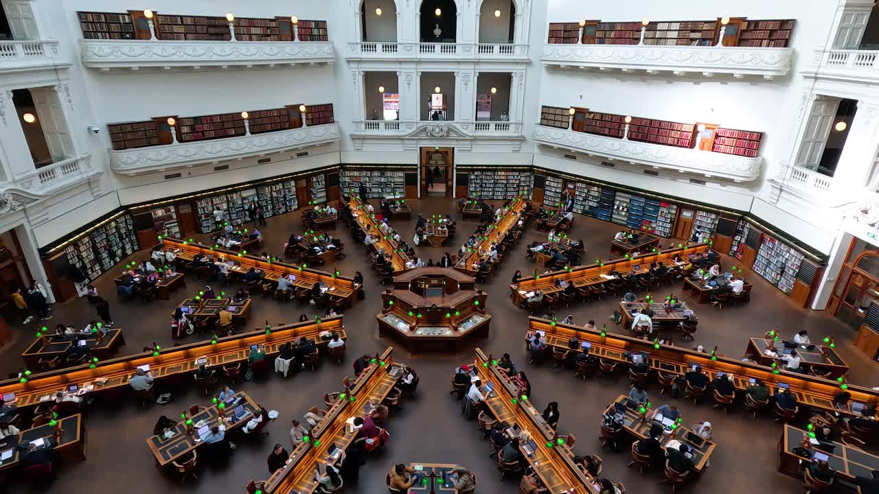 도서관 의 독서실 의 파노라마 풍경