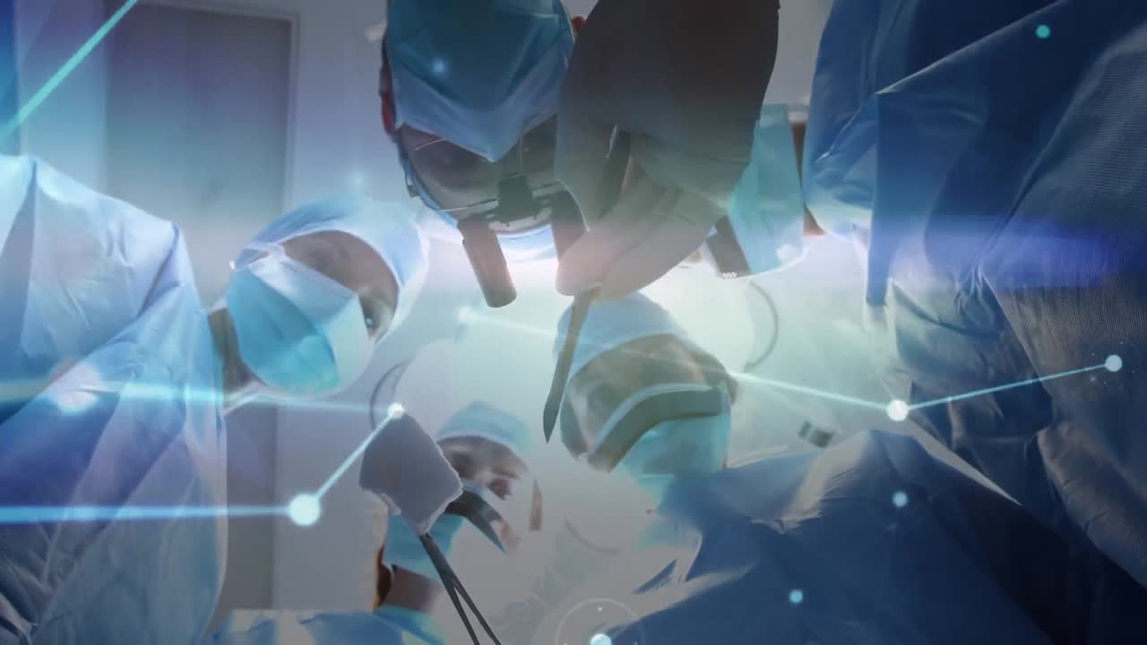 수술실의 외과 의사들 간의 연결 네트워크의 활성화