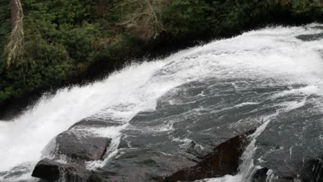 overhead shot triple falls in dupont state forest