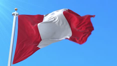bandera de la ciudad de mons, en la provincia de hainaut, bélgica.