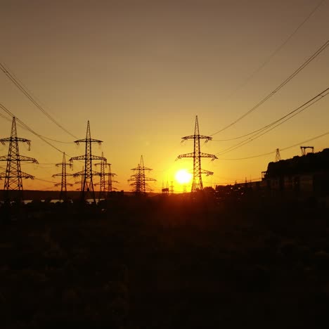 electric tower of high voltage