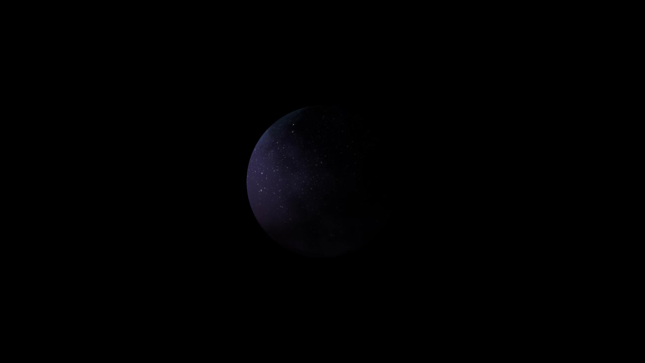 Dark Celestial Body in Space