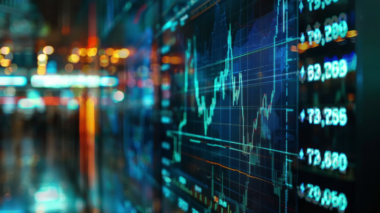 abstract city scene of data and code made with generative AI