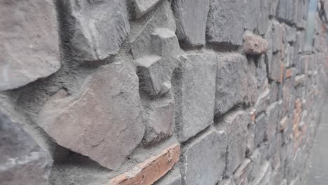 stone and brick wall detail