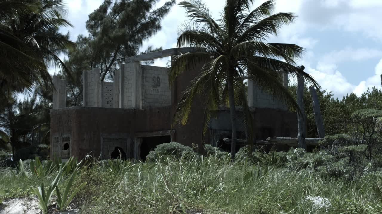 Forladt mexicansk strandhus