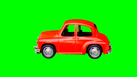 red toy car isolated.