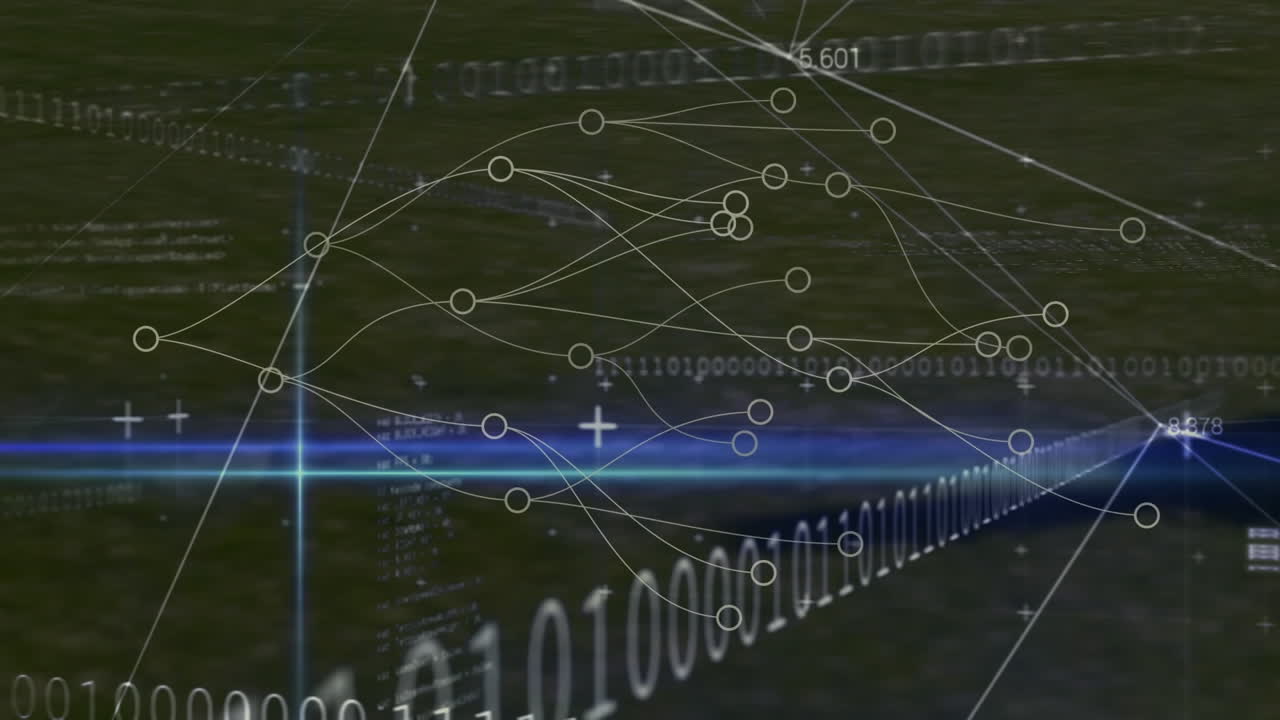 Animation of data processing over male soccer players