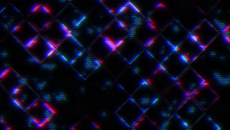 patrón de líneas y elementos digitales con efecto de falla en la pantalla de la computadora