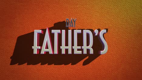 Retro-Fathers-Day-text-on-orange-vintage-texture-in-80s-style