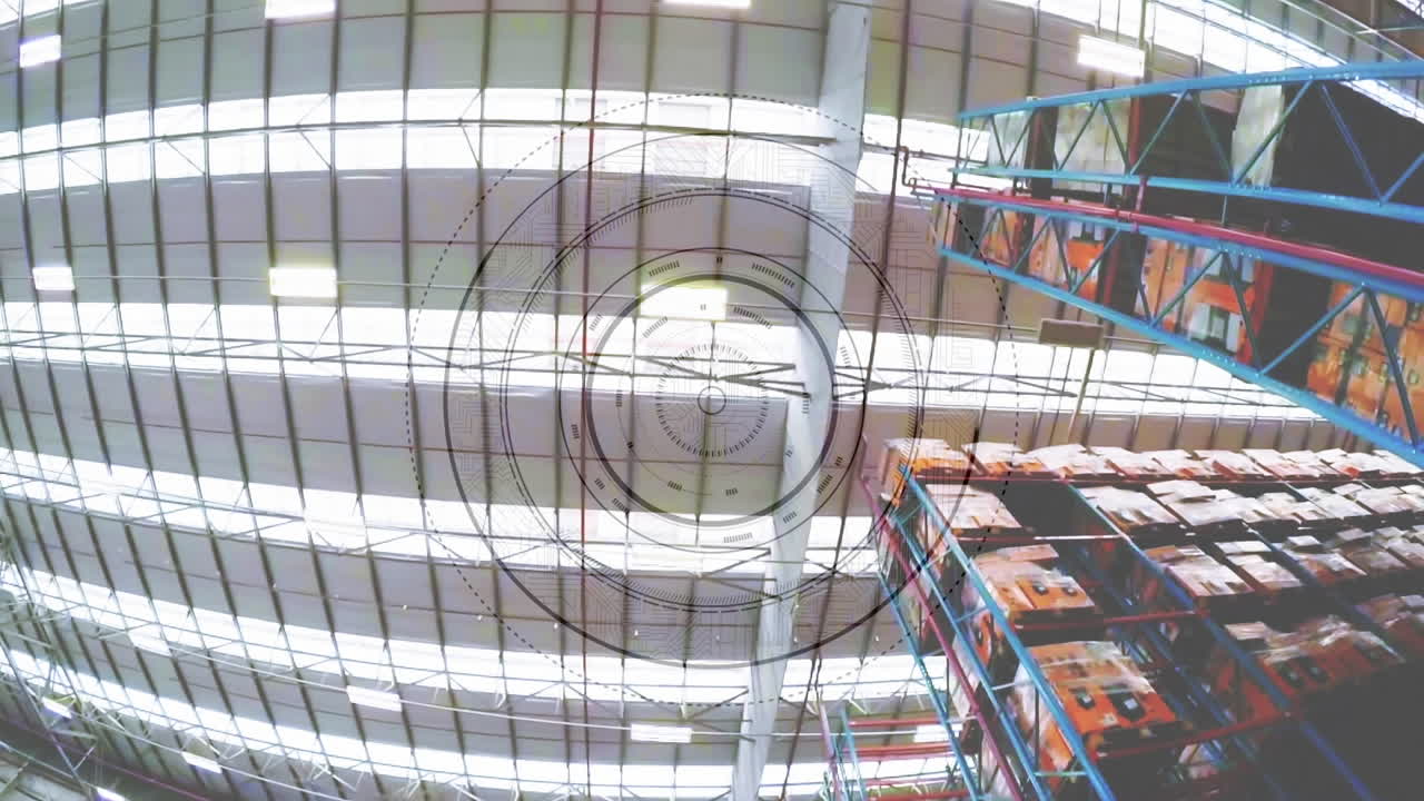 倉庫上のスコープスキャンのアニメーション