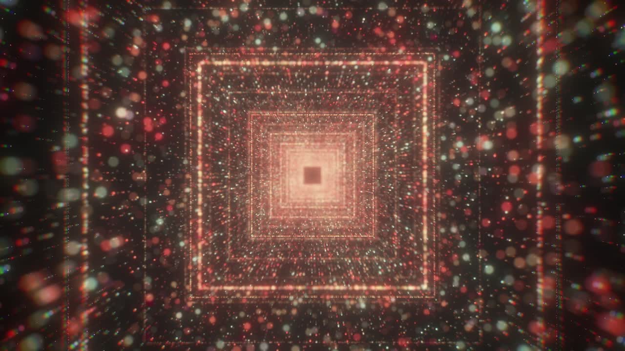 빛나는 추상적인 터널