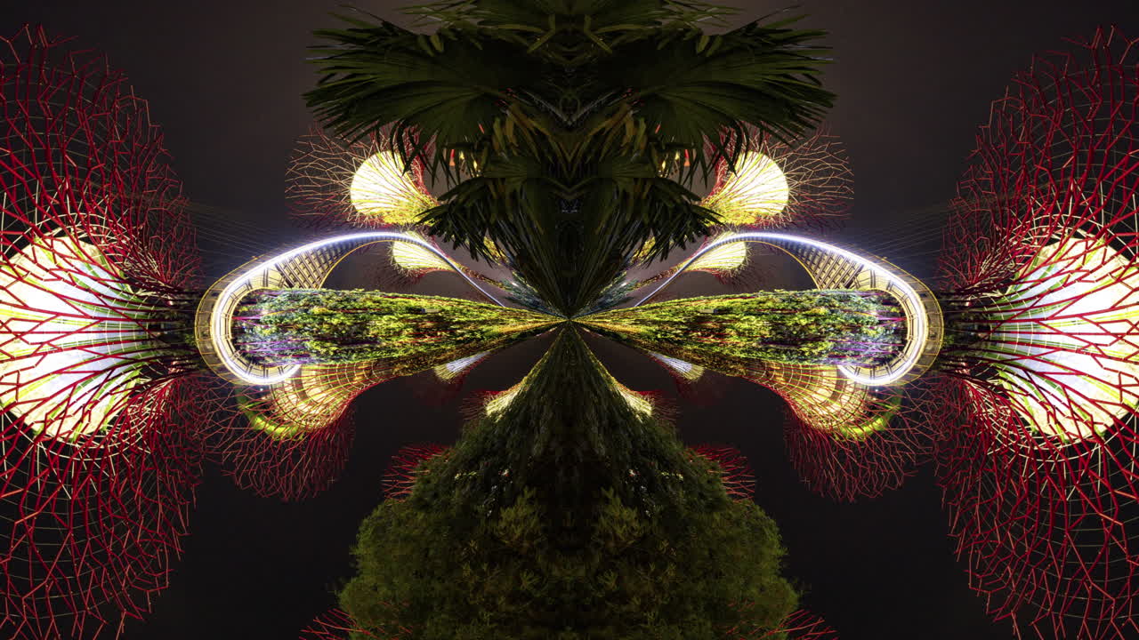 light show in the gardens by the bay in singapore