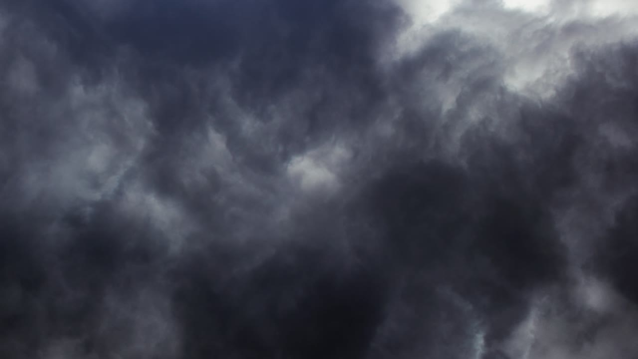 4k Thunderstorms dark gray Clouds in the sky