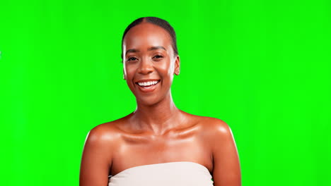 black woman, beauty and face with smile