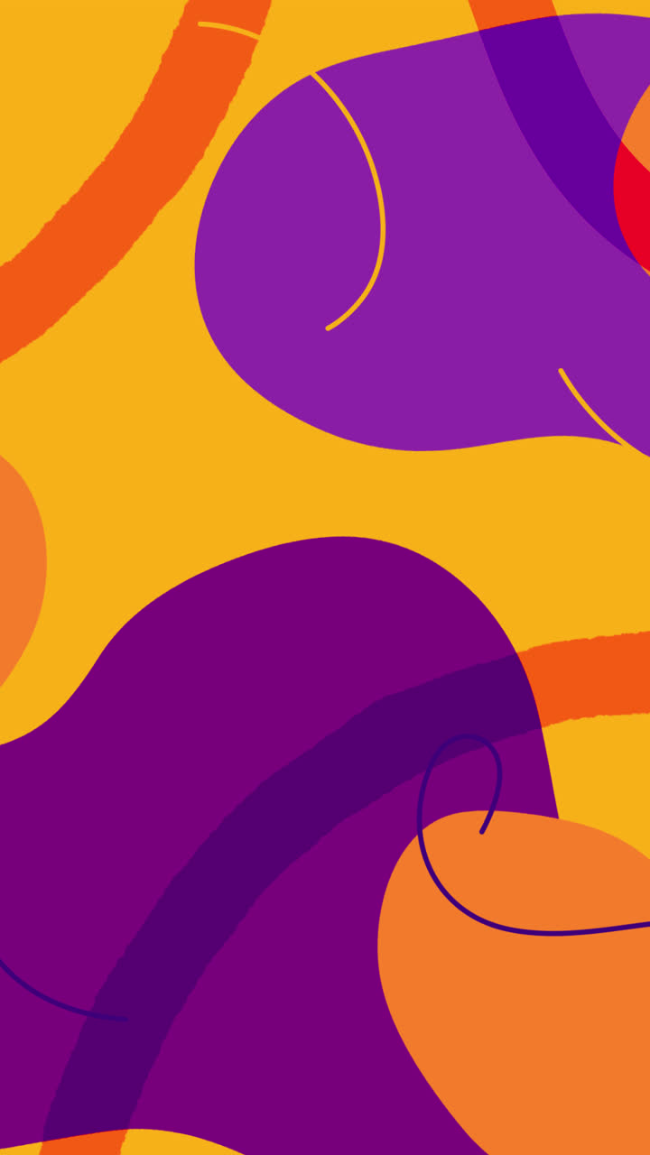 Motion Graphic of Flat design abstract shapes background