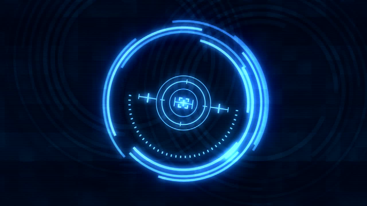 Modern futuristic HUD display