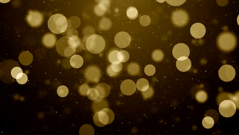 partículas de oro brillo bokeh premio polvo abstracto bucle de fondo